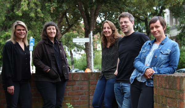 Team von links: Linda Martin, Maike Neufend, Maaike Duine, Georg Fischer und Maxi Kindling.